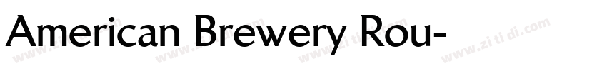 American Brewery Rou字体转换